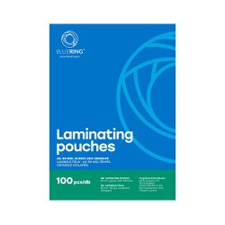 Lamináló fólia A4, 80 micron öntapadó hátlappal 100 db/doboz, Bluering®, Kötészeti kellék Bluering