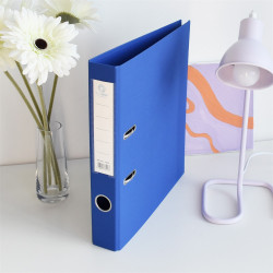 Iratrendező A4, 5cm, két oldalt PP borítás, Bluering® Premium kék Iratrendező Bluering