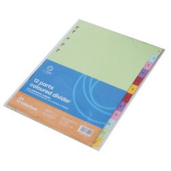 Elválasztólap, színes karton 12 részes Bluering® Elválasztó lap Bluering