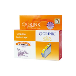 Utángyártott Hp 935XL/C2P26AE tintapatron yellow ORINK Tintapatron kompatibilis Orink