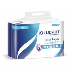 Toalettpapír 3 rétegű 140 lap/tekercs 100 % cellulóz hófehér 24 tekercs/csomag 3.24 Strong Lucart_811C78P Toalettpapírok Lucart