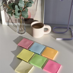 Jegyzettömb öntapadó, 75x75mm, 80lap, Bluering® , pasztell rózsaszín Öntapadó jegyzettömb Bluering