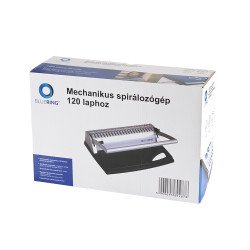 Spirálozógép, műanyag spirálkötéshez, 120lap lyukasztás 8lap Bluering® COMBINDER 120 Spirálozógép Bluering