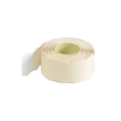 Árazószalag 25x16mm, stancolt 10 tekercs/csomag, Bluering®, fehér Árazószalag Bluering