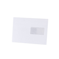 Boríték LC/5 szilikonos bélésnyomott jobb ablakos 45x90mm 162x229mm J20A60 Bluering® fehér