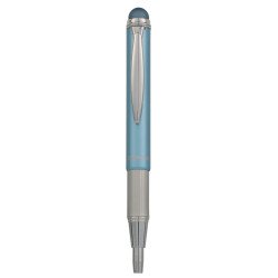 Golyóstoll metál világoskék test, Zebra Stylus Telescopic, írásszín kék Golyóstoll Zebra