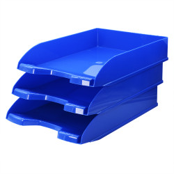 Irattálca műanyag 345, 345x255x65mm, Bluering®, kék Irattálca Bluering