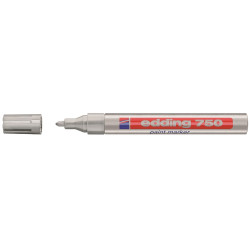 Lakkmarker 2-4mm, kerek Edding 750 ezüst Lakkmarker EDDING