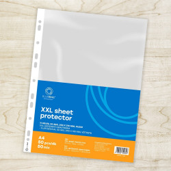 Genotherm lefűzhető, A4, XXL 50 micron 250x310mm, extra SZÉLES víztiszta Bluering® 50 db/csomag Lefűzhető genotherm Bluering
