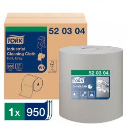 Ipari törlő tekercses többfunkciós 361 m/ 950 lap / tekercs 1 tek/karton W1 Tork_520304 szürke Papírtörlők TORK