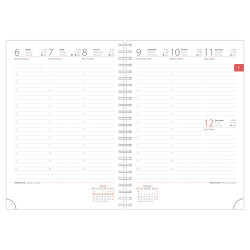 Határidőnapló InSpiral A5 heti, fehér lapokkal Astronaut Dayliner 2026.