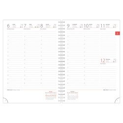 Határidőnapló InSpiral A5 heti, fehér lapokkal Astronaut Dayliner 2026. Határidőnapló Dayliner