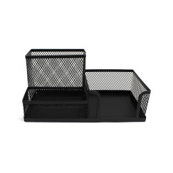 Fémhálós asztali rendező 3 rekeszes Bluering® fekete Fémhálós család Bluering