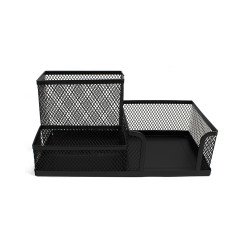 Fémhálós asztali rendező 3 rekeszes Bluering® fekete Fémhálós család Bluering