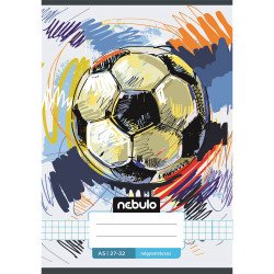 Füzet, A5, kockás, 27-32, Vagány minták, 16 db/csomag Nebulo Iskolai füzet Nebulo