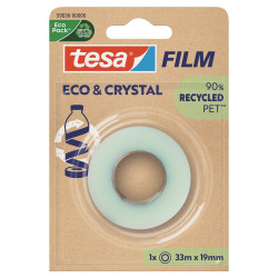Ragasztószalag 19mmx33m irodai átlátszó újrahasznosított Tesa Eco & Crystal Ragasztószalag Tesa