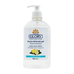 Kéz- és bőrfertőtlenítő gél 1liter Glory citrom Kézfertőtlenítő gél Glory