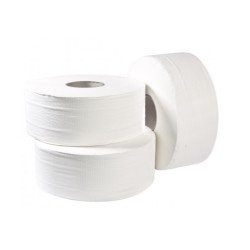 Toalettpapír 2 rétegű közületi átmérő: 19 cm 100 % cellulóz 120 m/tekercs 12 tekercs/karton Bluering® hófehér Toalettpapírok Bluering