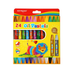 Kréta olajpasztell, 74 x 10 mm, 24 db/doboz, Keyroad Kréta Keyroad