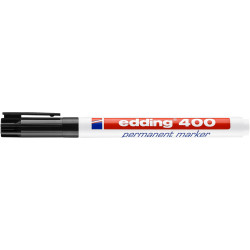 Alkoholos marker 1 mm, kerek hegyű, Edding 400 fekete Permanent marker EDDING