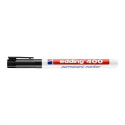 Alkoholos marker 1 mm, kerek hegyű, Edding 400 fekete Permanent marker EDDING