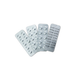 Indikátor tabletta klórdioxid méréséhez 10 tabletta/levél FotoLovib Glycine Dinax Fertőtlenítő tisztítószer és adalék Dinax