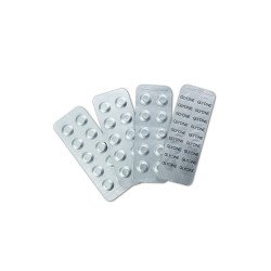 Indikátor tabletta klórdioxid méréséhez 10 tabletta/levél FotoLovib Glycine Dinax Fertőtlenítő tisztítószer és adalék Dinax