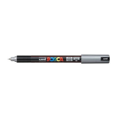 Dekormarker 0,7-1mm, Uni, Posca PC-1MR ezüst Dekormarker 0,7-1mm, Uni, Posca PC-1MR ezüst