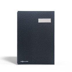 Aláírókönyv, 20lap, A4 Pagna 24191 vászon borító fekete Aláírókönyv, előrendező Pagna