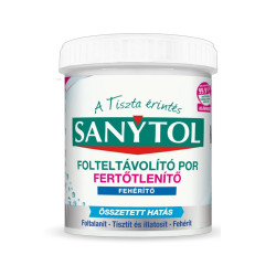 Fertőtlenítő mosószeradalék por fehér ruhához 450 g Sanytol Fertőtlenítő tisztítószer és adalék Sanytol