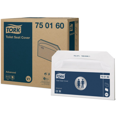 Toalettülőke takaró papír 250 lap/csomag  Advanced V1 Tork_750160 fehér
