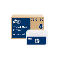 Toalettülőke takaró papír 250 lap/csomag  Advanced V1 Tork_750160 fehér