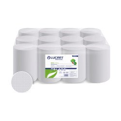 Kéztörlő tekercses 2 rétegű átmérő: 13 cm fehér duda nélküli 12 tekercs/karton EcoLucart 2.13 CL_861100 Papírtörlők Lucart