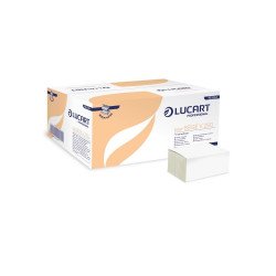 Kéztörlő 1 rétegű V hajtogatású 250 lap/csomag 20 cs/karton Beige Easy Lucart_863064P natúr Papírtörlők Lucart