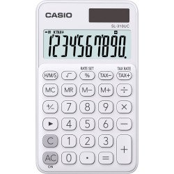 Zsebszámológép 10 digit Casio SL 310 fehér Számológép Casio