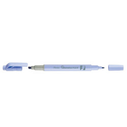 Szövegkiemelő kétvégű 1/3,5mm, vágott és kúphegyű, Pentel pasztell világoskék Szövegkiemelő PENTEL