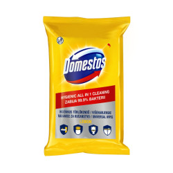 Nedves törlőkendő fertőtlenítő hatással 60 lap/csomag Domestos citrom Nedves törlőkendők Domestos