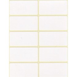 Etikett címke, 25x50mm, 6 lap, 10 címke/lap Etikett - címke Egyéb