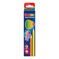 Színes ceruza készlet háromszögletű Keyroad Neon 6 klf. neon szín Színesceruza Keyroad