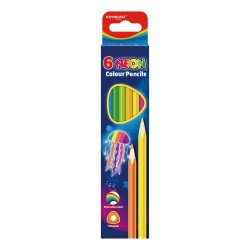 Színes ceruza készlet háromszögletű Keyroad Neon 6 klf. neon szín Színesceruza Keyroad
