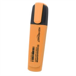 Szövegkiemelő vágott hegyű, lapos test Keyroad Fluo neon narancs Szövegkiemelő Keyroad