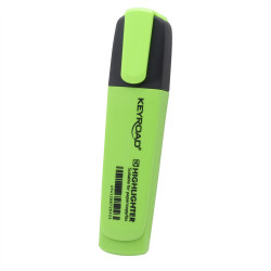 Szövegkiemelő vágott hegyű, lapos test Keyroad Fluo neon zöld Szövegkiemelő Keyroad