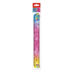 Vonalzó 30 cm, flexibilis Keyroad Flex Draw színátmenetes Vonalzó, szögmérő Keyroad