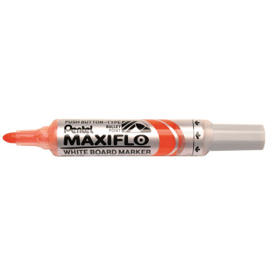Táblamarker 2,5mm, kerek hegyű, Pentel Maxiflo narancssárga Táblamarker 2,5mm, kerek hegyű, Pentel Maxiflo narancssárga