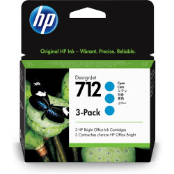 Hp 712/3ED77A tintapatron cyan 3db ORIGINAL Tintapatron original Hp
