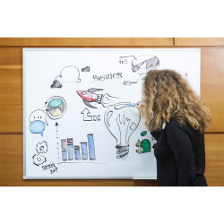 Fehértábla mágneses alukeretes, zománcozott 45x60cm, ValueLine  SC3212 Franken Fehér tábla Franken