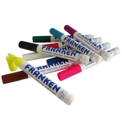 Üvegtábla marker 2-5mm  ZKM96 Franken vegyes színek 10 db/csom Táblamarker Franken