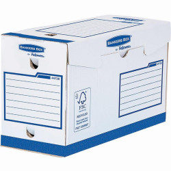 Archiváló doboz Extra erős, A4+, 150mm, Fellowes® Bankers Box Basic, 20 db/csomag, kék/fehér Archiválás Fellowes