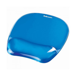 Egérpad csuklótámasszal, géltöltésű, Fellowes® Crystal Gel, kék Egérpad Fellowes