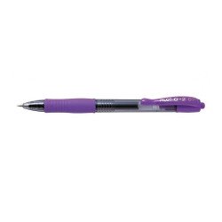 Zseléstoll 0,7mm, nyomógombos Pilot G-2, írásszín lila Zselés toll Pilot